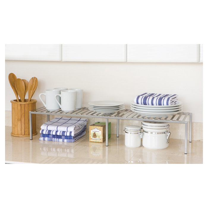 Expandable Kitchen Cabinet Helper Shelf Reviews Joss Main Expandable Kitchen Cabinet Helper Shelf