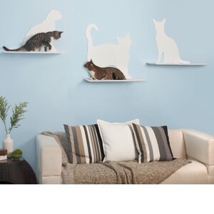 Silhouette Cat Perch (Set of 3)