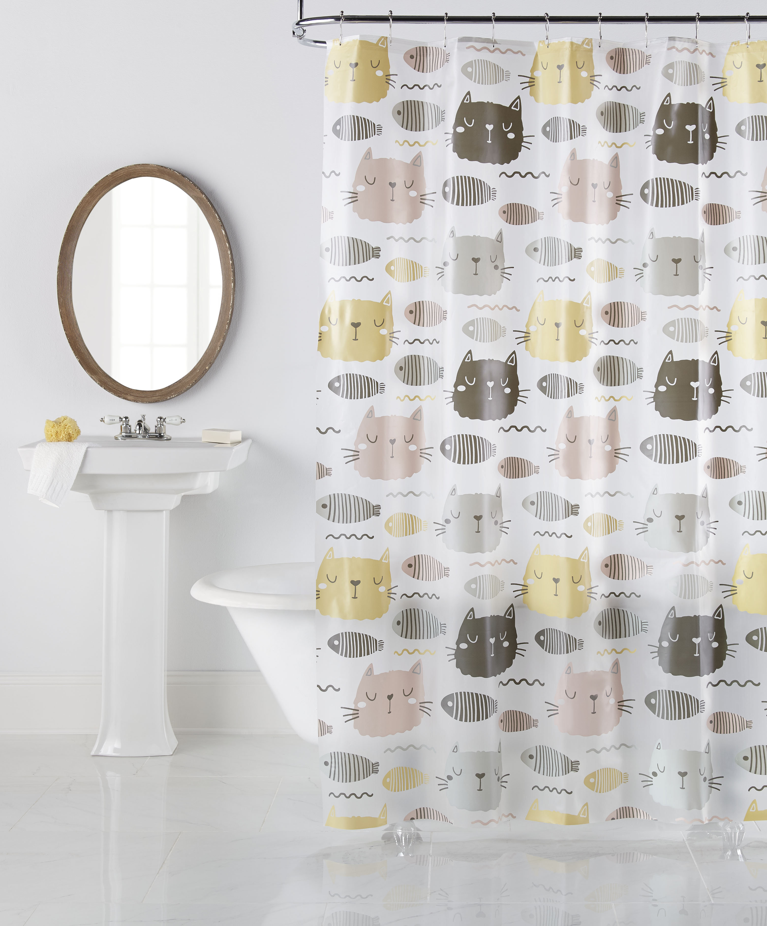 adebowale vinyl single shower curtain hooks