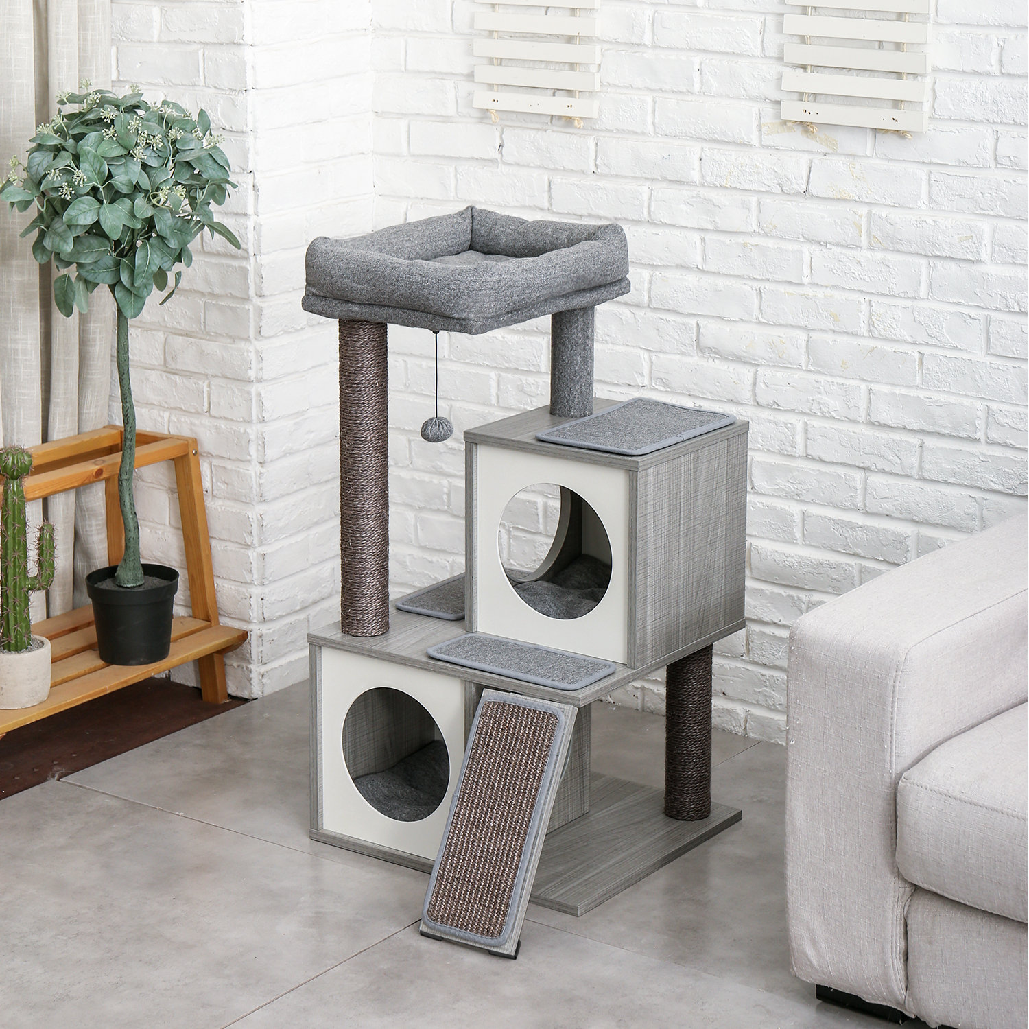 Tucker Murphy Pet 35 Framingham Climbing Cat Tree Reviews Wayfair