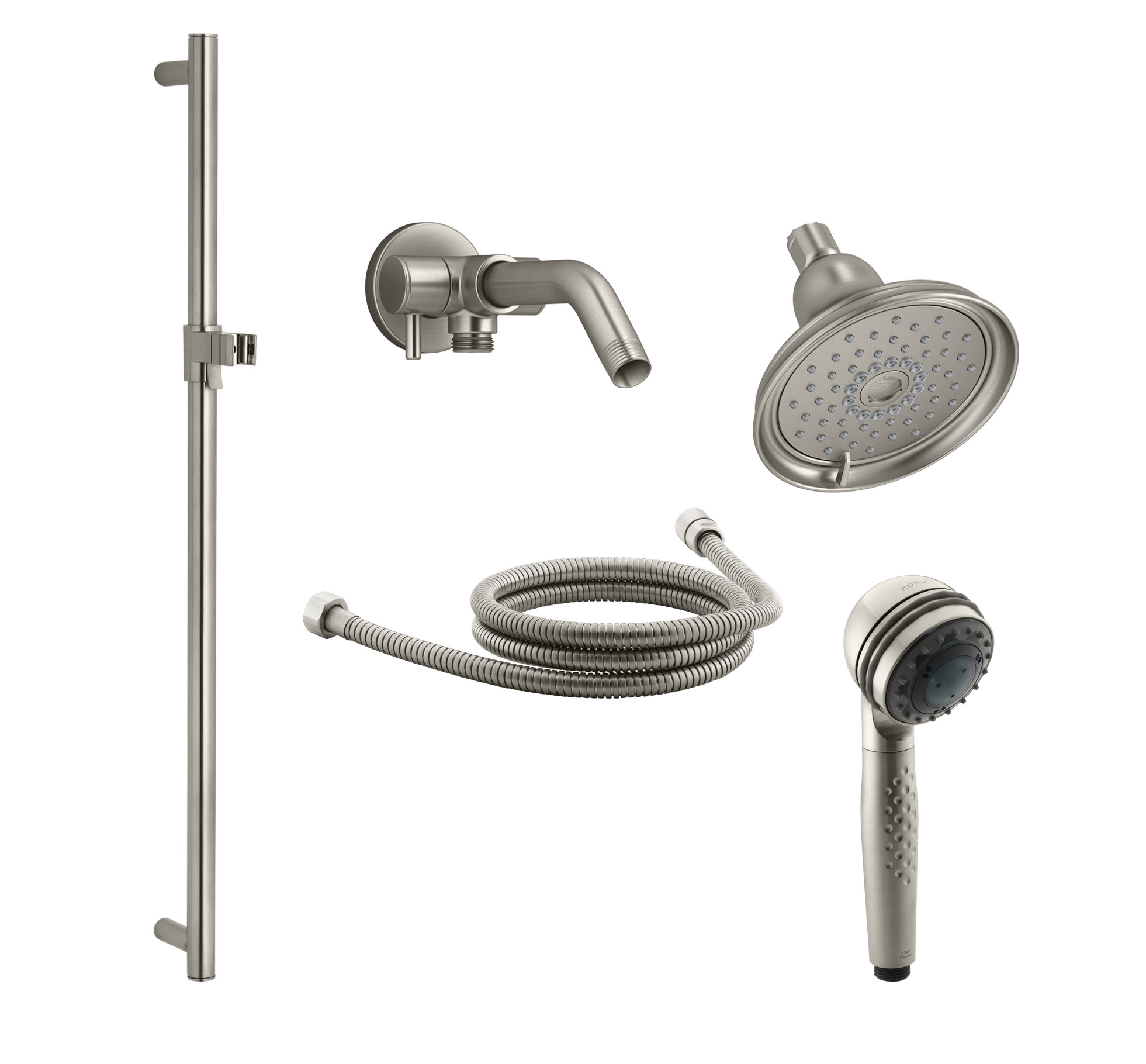 Kohler Bancroft Showering Kit With Multi Function Handshower And Shower Arm Diverter Kohler Bancroft Showering Kit With Multi Function Handshower And Shower Arm Diverter
