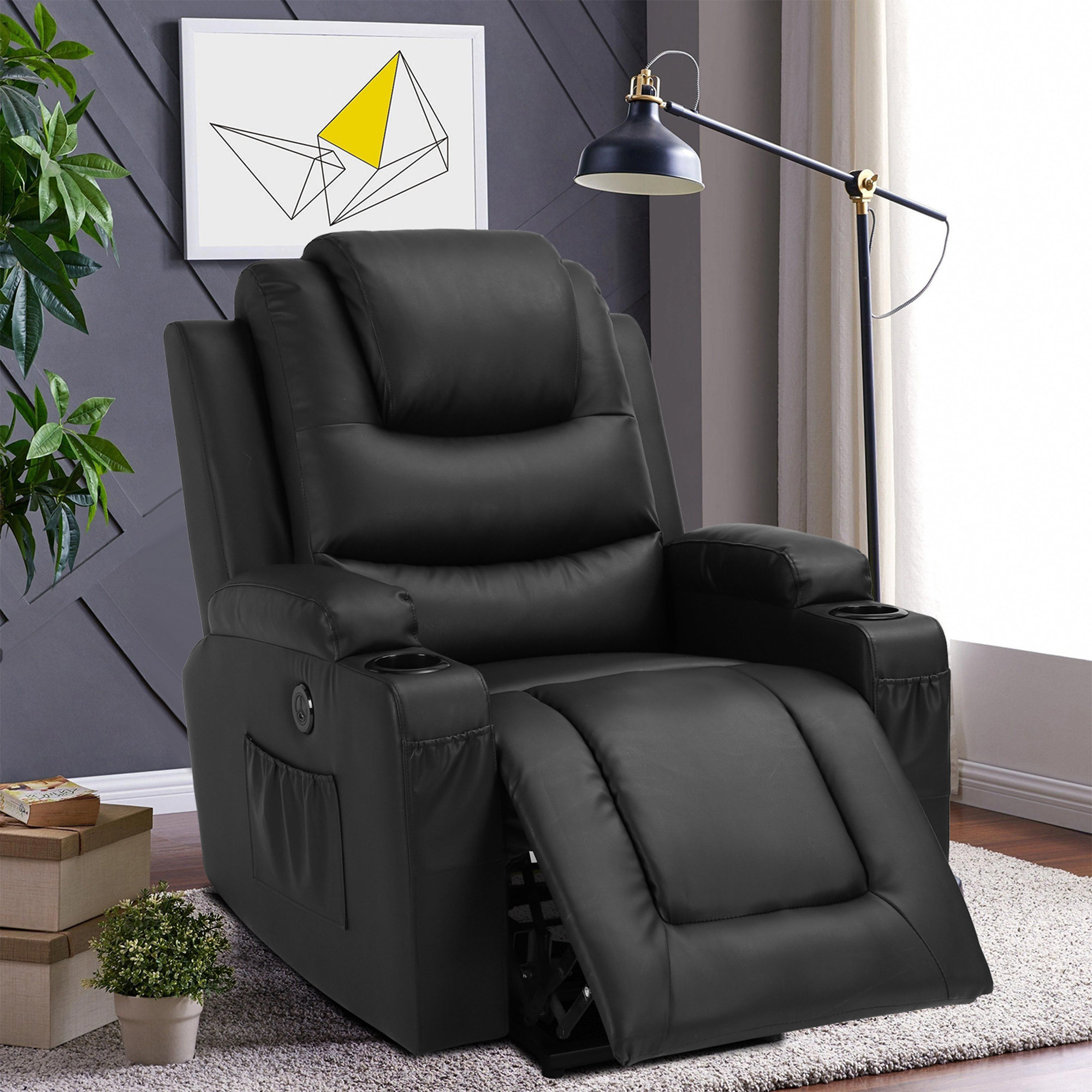 leather mobility recliner chair