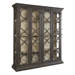 Go to store & view more images One Allium Way Aryanna Double Curio Cabinet