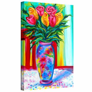 'I Love This Vase' by Susi Franco Painting Print on Wrapped Canvas