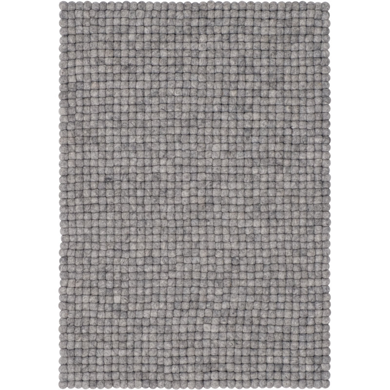 Myfelt Handgefertigter Filzkugel Teppich Carl In Grau Wayfair De