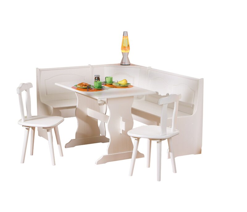AlpenHome Wamsutter Corner Dining Set with 2 Chairs and ...