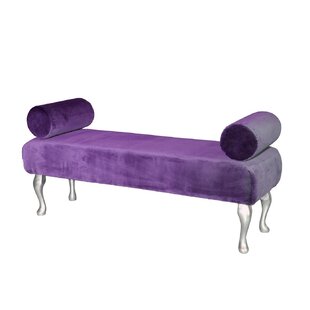 lavender upholstered bench