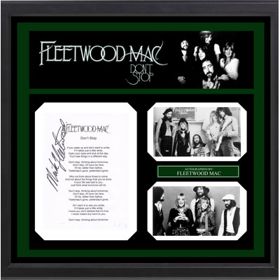Fleetwood Mac Dont Stop Autographed Lyric Collage LuxeWest