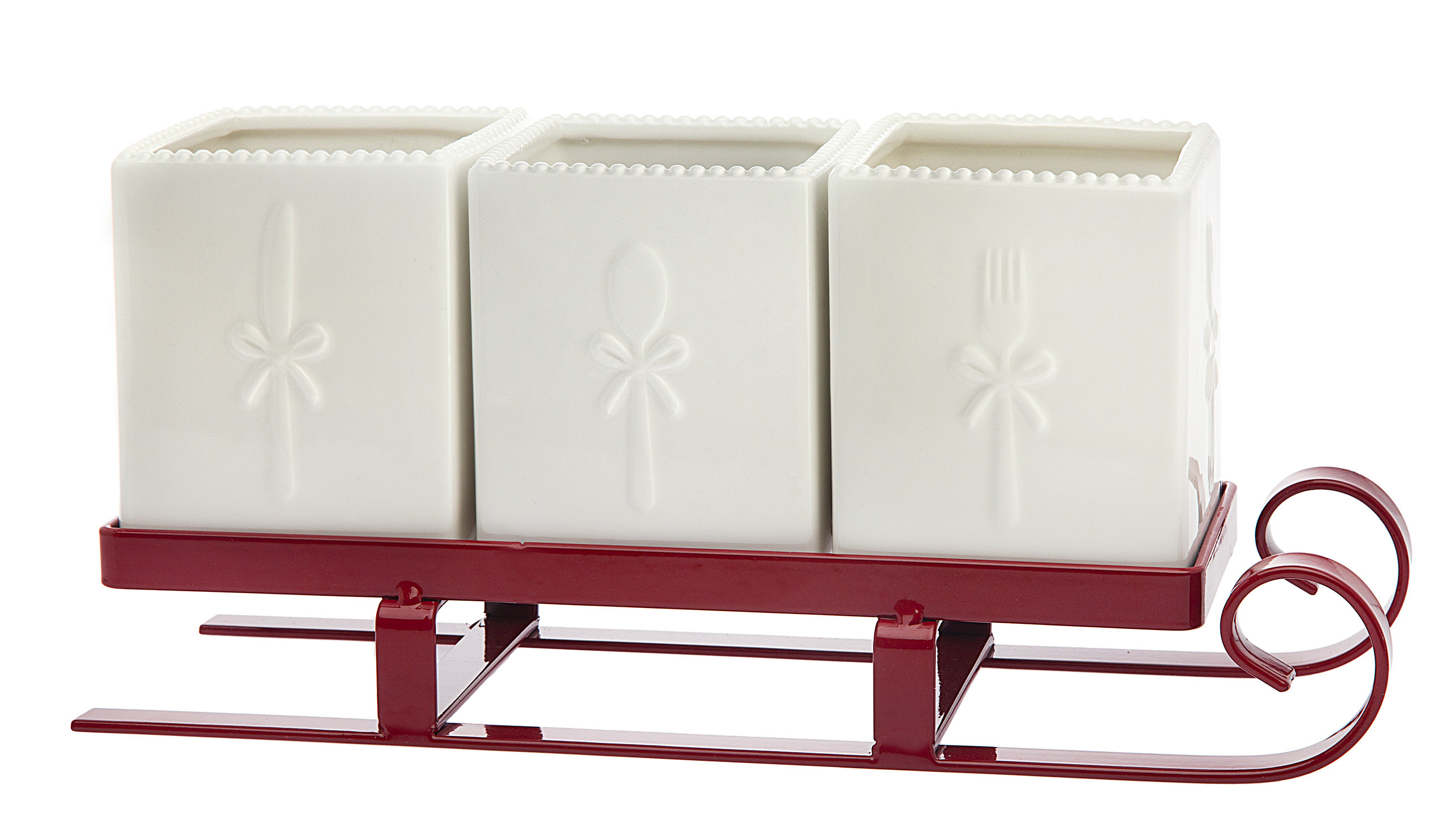 Godinger Silver Art Co Sleigh Flatware Caddy & Reviews Wayfair