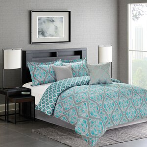 Fanetta 5 Piece Reversible Comforter Set