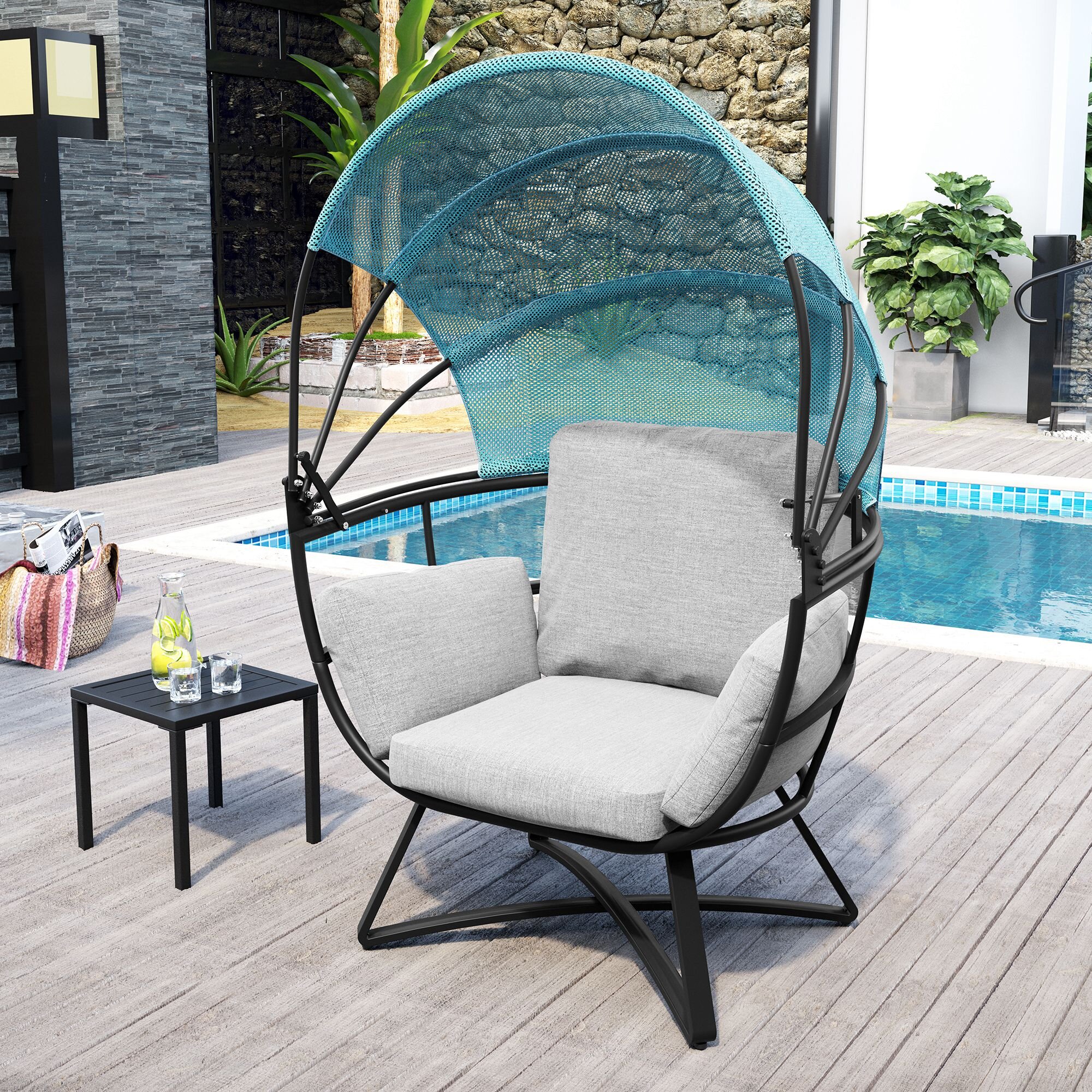 wayfair wicker egg chair