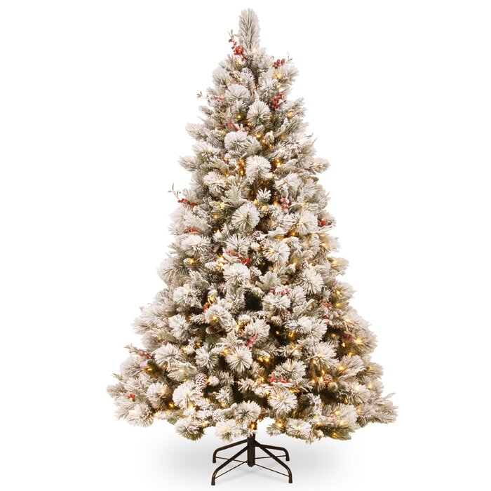 artifical pre-lit christmas tree