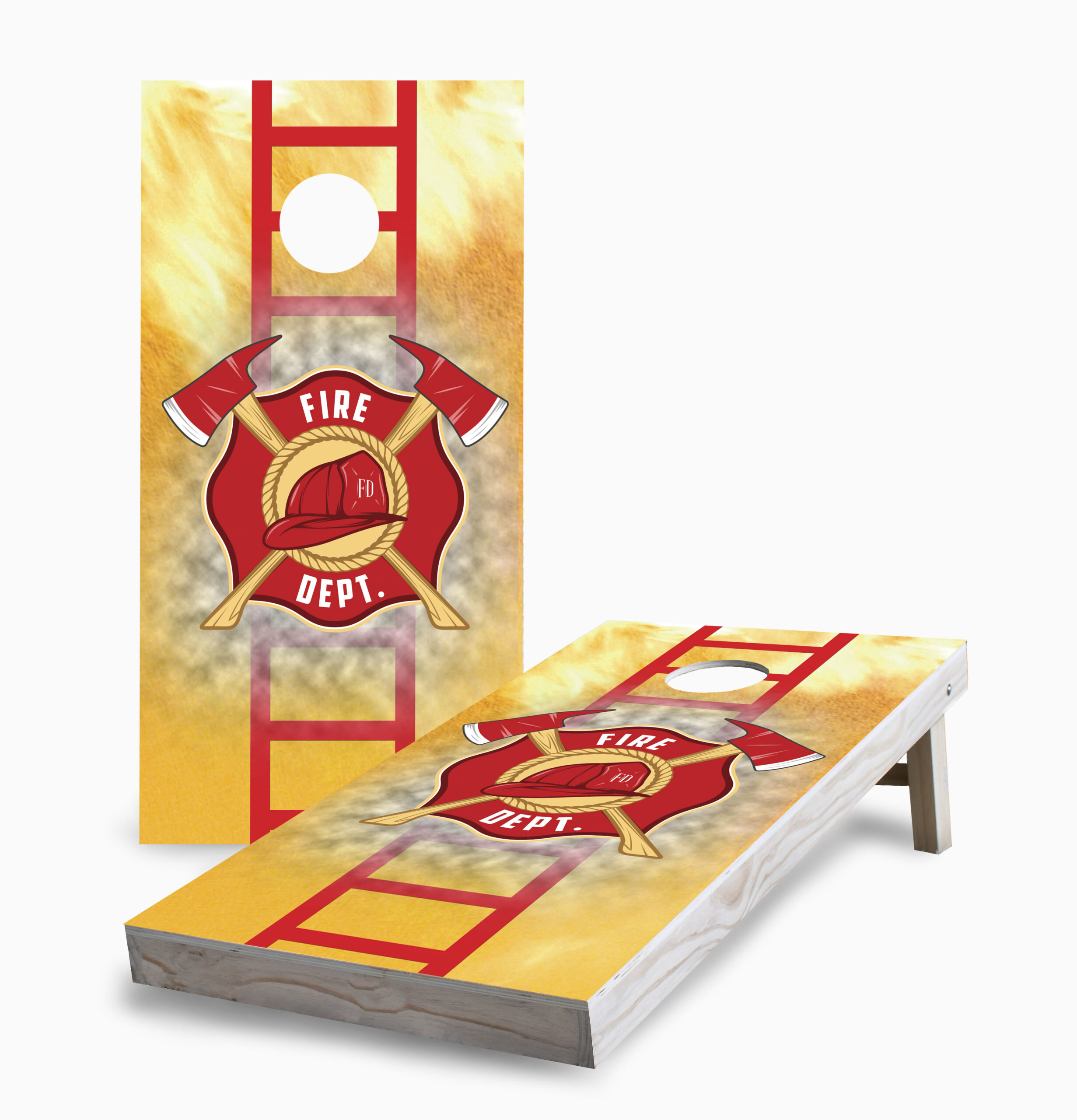 Fire Fighter Fire Rescue Dept Beanbags 8  ACA Regulation Corn Hole Game Bags 
