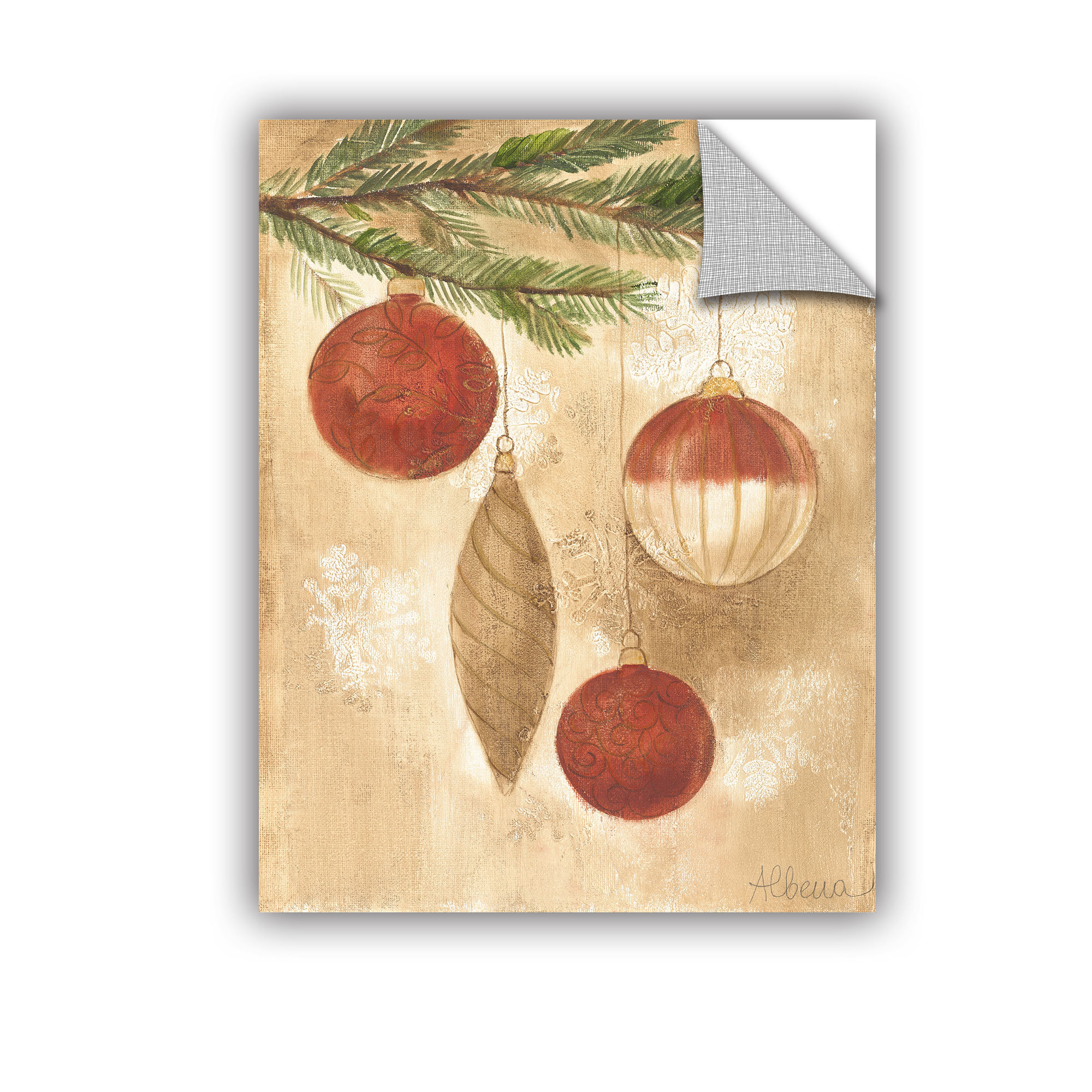 Artwall Albena Hristova Christmas Ornaments Wall Decal Wayfair