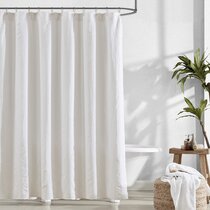 LinTimes Shower Curtain White 180x180 cm 72x72 Inch White Hotel 190GSM Heavy Duty Thick Polyester Bath Shower Curtain Washable 