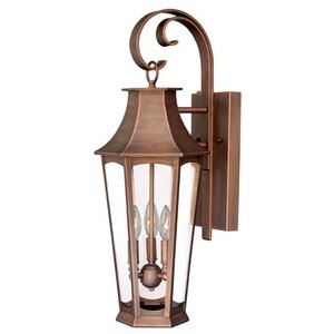 Wilberforce 3-Light Outdoor Wall Lantern