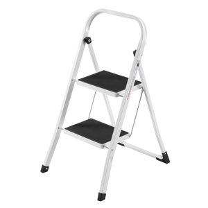 2-Step Steel Step Stool with 330 lb. Load Capacity