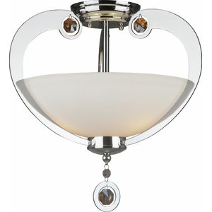 3-Light Semi Flush Mount