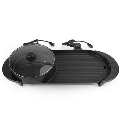 Portable Indoor/Outdoor Use 2 - Burner Countertop Electric Grill