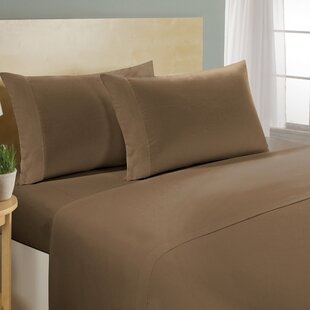 New 1200TC Cotton Queen Bed Sheet Set Flat, Fitted, Pillows Camel Brown 