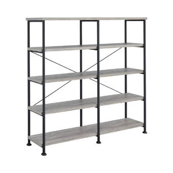 17 Stories Lindner 63 H X 26 W Metal Etagere Bookcase Wayfair