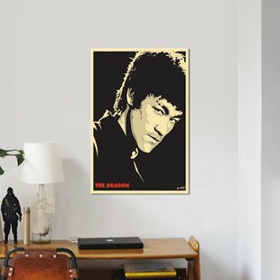 Legendary ICON BRUCE LEE Poster Photo Painting Artwork on CANVAS Wall Art Print 