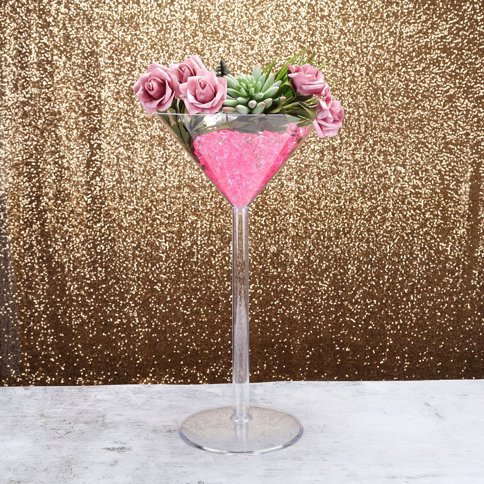 Bar und Party 4er-Set schillernd 190 ml f/ür Zuhause Regenbogenfarben Vastto Martini-Glas