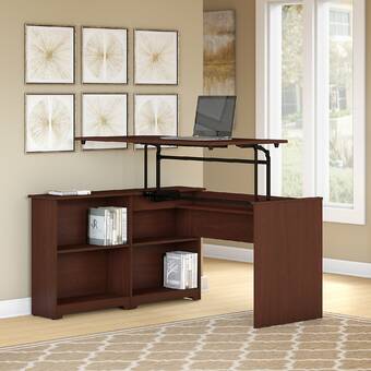Red Barrel Studio Hillsdale Height Adjustable Corner Standing Desk