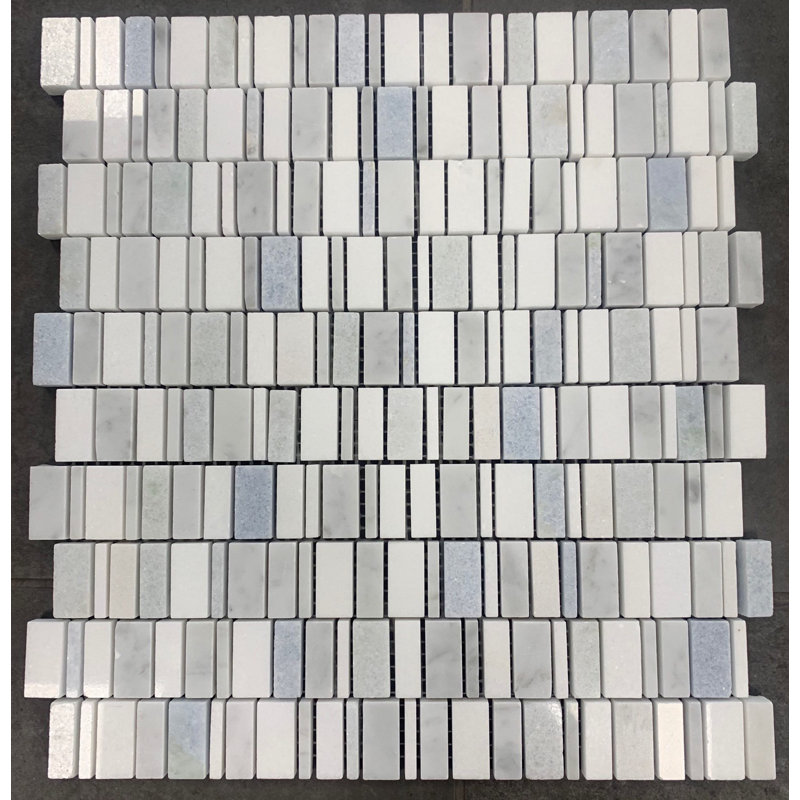 La Maison En Pierre Piccolo Opus Waterfall Random Sized Natural Stone Mosaic Tile Wayfair