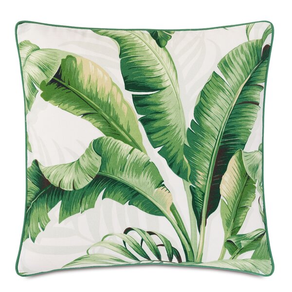 Society6 Classic Banana Leaves in Palm Springs Green by Yesterdaycollection on Rectangular Pillow 