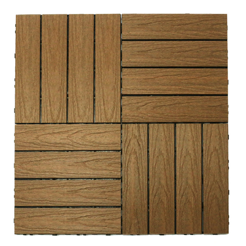 Newtechwood Ultrashield Naturale Composite 12 X 12 Interlocking Deck Tile Reviews Wayfair