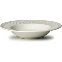 Mikasa Italian Countryside Accents Footed Soup/Cereal Bowl Scroll Grey