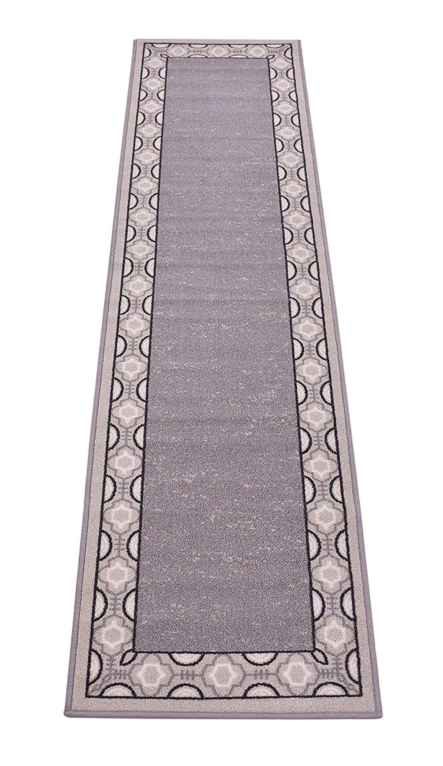 Purhome Trellis Bordered Slip Resistant Low Pile Runner Rug Wayfair