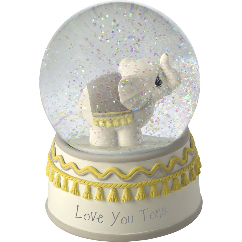 love between mother and daughter musical glitter globe