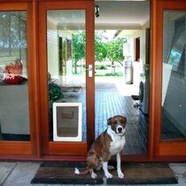 Ideal Fast Fit Patio Panel Pet Door - Sliding Door Dog Door Insert