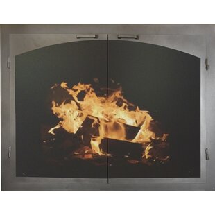 Brayden Studio Dehart 3 Panel Iron Fireplace Screen Wayfair