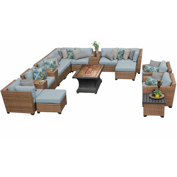Waterbury 17 Piece Sectional Seating Group with Cushions