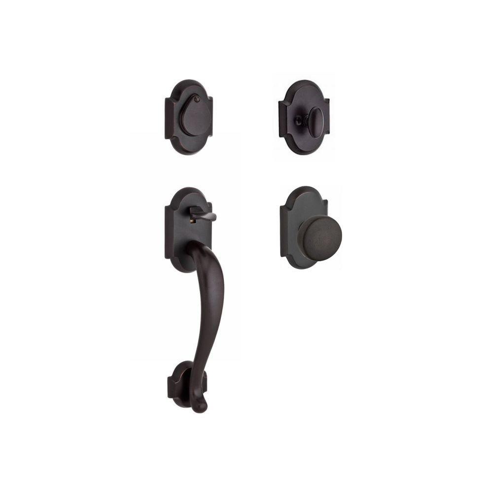 Baldwin Adirondack Handleset with Single Cylinder Deadbolt and Door