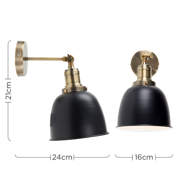 Three Posts Axton 1 Light Armed Sconce Reviews Wayfair Co Uk