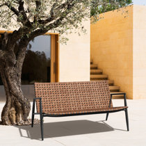 garden bench poly rattan