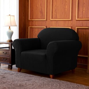 1-Piece Jacquard High Stretch Box Cushion Armchair Slipcover By Winston Porter