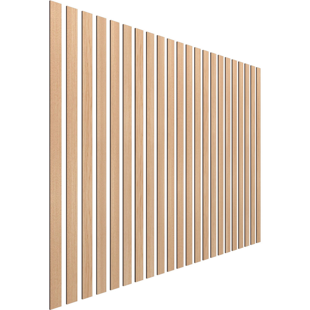 PCI Enterprises Adjustable Wood Slat Wall Panel Kit in , Beige Wayfair