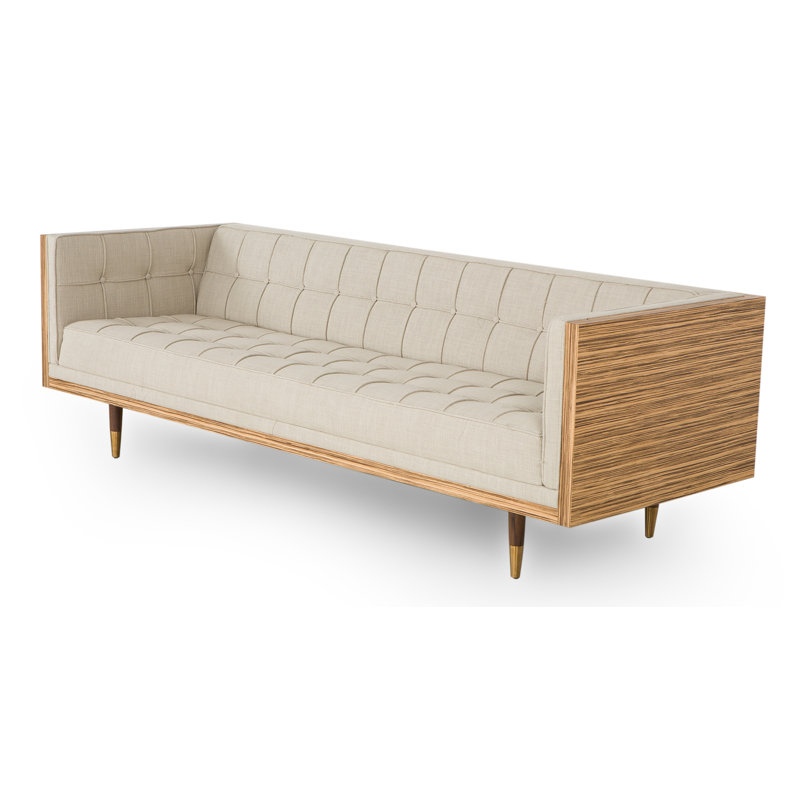 Brayden Studio Charli Mid Century Box Chesterfield Sofa Wayfair Box Chesterfield Sofa
