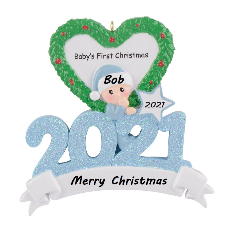 Personalized Baby's First Christmas Ornaments 2021