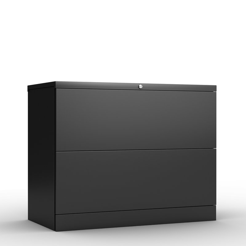 Inbox Zero Homeoffice 2 Drawer Lateral File Cabinet A4 F4 Letter Sized And Legal Sized Metal Steel Filing Cabinet With Lock Anti Tilt Structure Black Wayfair Ca