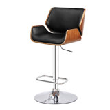 Monette Adjustable Height Swivel Bar Stool by Orren Ellis
