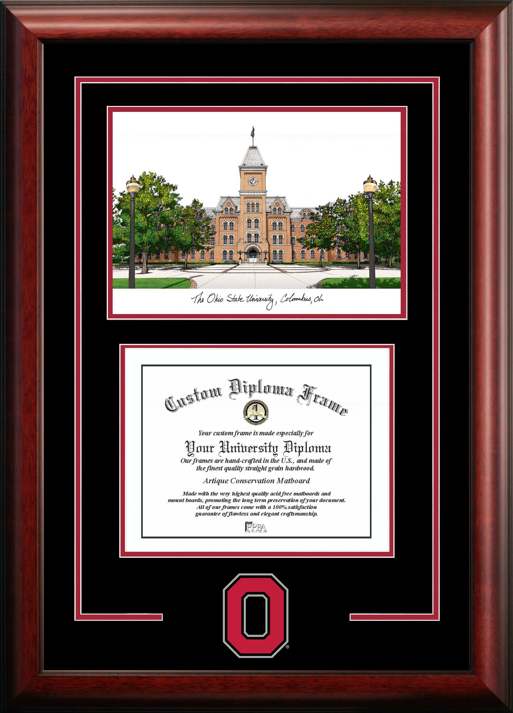 Campus Images Ncaa Ohio State Buckeyes Spirit Graduate Diploma With Campus Images Lithograph Frame Reviews Wayfair