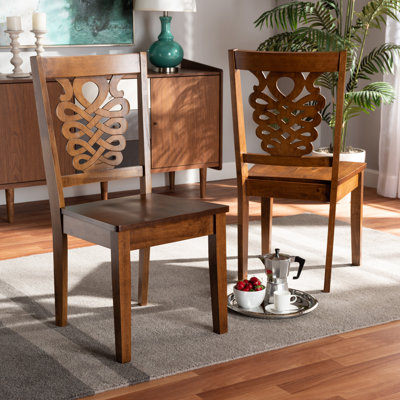 Dunbarton Solid Wood Queen Anne Back Side Chair(BLACK)