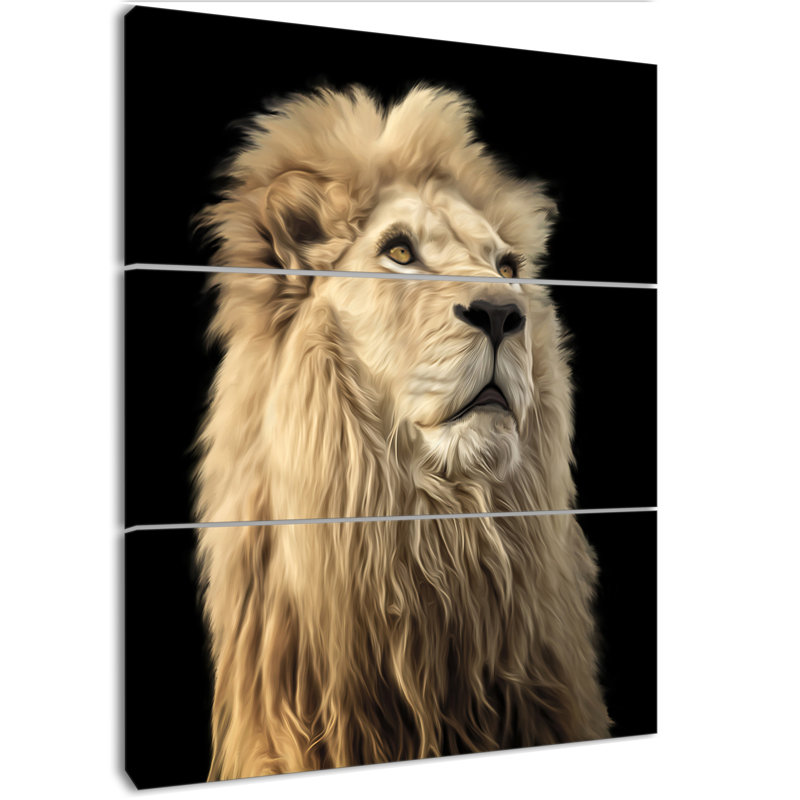 East Urban Home Lion King In Back Background Graphic Art Print