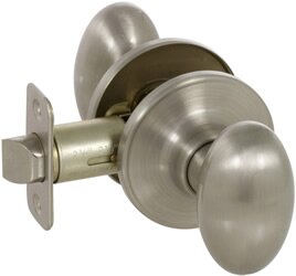 brushed silver door knobs